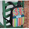 Retro Scales & Stripes Kids Backpack - In Context