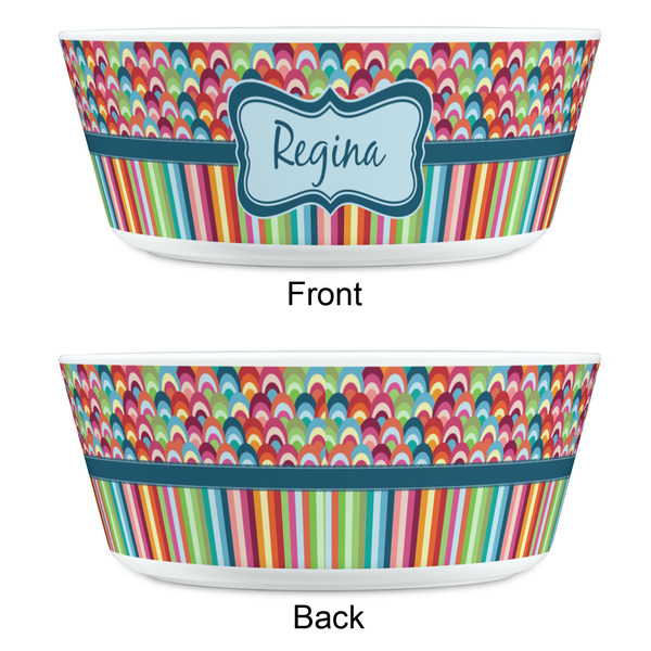Retro Scales & Stripes Kids Bowls - APPROVAL