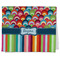 Retro Scales & Stripes Kitchen Towel - Poly Cotton w/ Name or Text