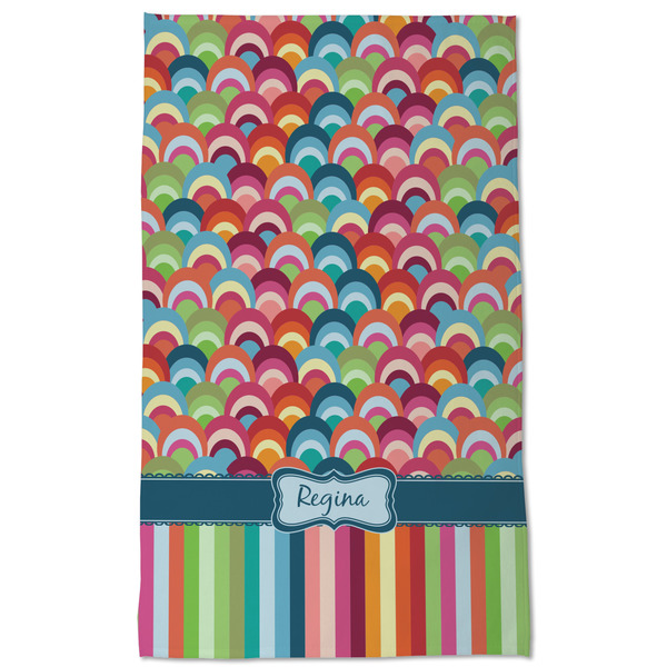 Retro Scales & Stripes Kitchen Towel - Poly Cotton - Full Front