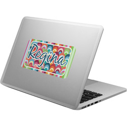 Retro Scales & Stripes Laptop Decal (Personalized)