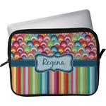 Retro Scales & Stripes Laptop Sleeve / Case - 15" (Personalized)