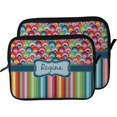 Retro Scales & Stripes Laptop Sleeve / Case (Personalized)
