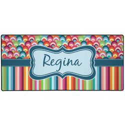 Retro Scales & Stripes Gaming Mouse Pad (Personalized)