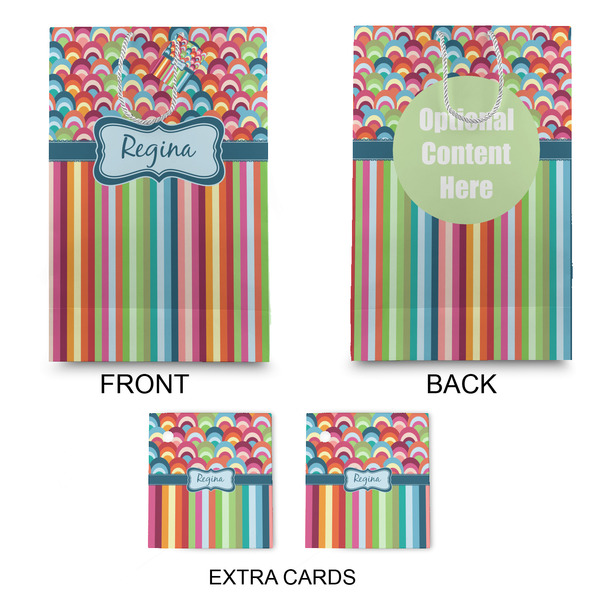 Retro Scales & Stripes Large Gift Bag - Approval