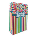 Retro Scales & Stripes Large Gift Bag (Personalized)