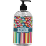 Retro Scales & Stripes Plastic Soap / Lotion Dispenser (Personalized)