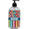 Retro Scales & Stripes Plastic Soap / Lotion Dispenser (Personalized)