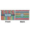 Retro Scales & Stripes Large Zipper Pouch Approval (Front and Back)