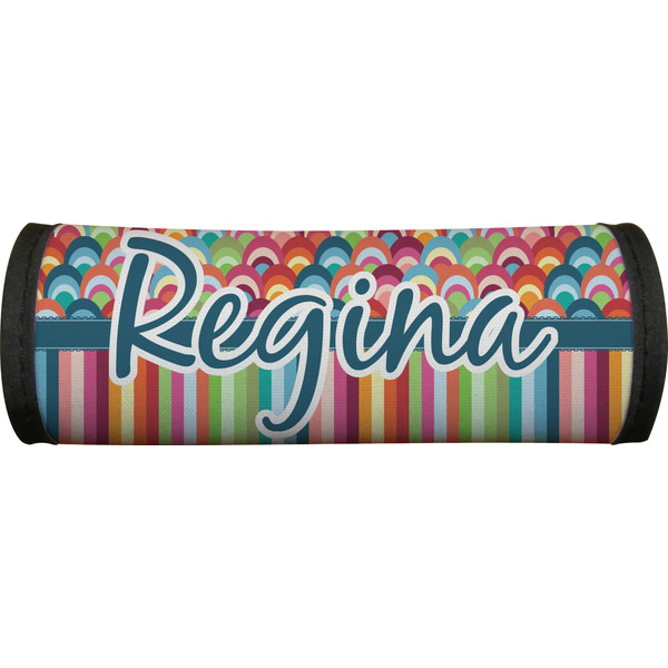 Retro Scales & Stripes Luggage Handle Wrap