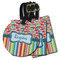 Retro Scales & Stripes Luggage Tags - 3 Shapes Availabel