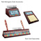 Retro Scales & Stripes Mahogany Desk Accessories