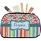 Retro Scales & Stripes Makeup / Cosmetic Bag - Medium (Personalized)