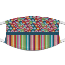 Retro Scales & Stripes Cloth Face Mask (T-Shirt Fabric)