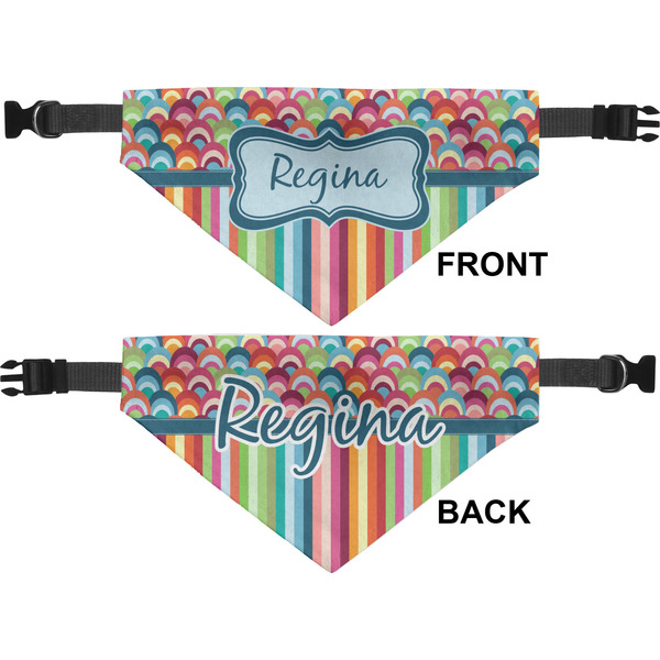 Retro Scales & Stripes Medium Dog Bandana Approval