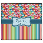 Retro Scales & Stripes XL Gaming Mouse Pad - 18" x 16" (Personalized)