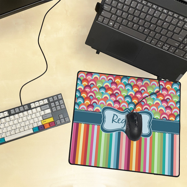 Retro Scales & Stripes Medium Gaming Mats - LIFESTYLE