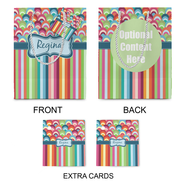 Retro Scales & Stripes Medium Gift Bag - Approval