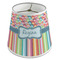 Retro Scales & Stripes Poly Film Empire Lampshade - Angle View
