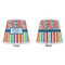 Retro Scales & Stripes Poly Film Empire Lampshade - Approval