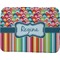 Retro Scales & Stripes Memory Foam Bath Mat - 48"x36" (Personalized)