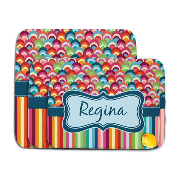 Retro Scales & Stripes Memory Foam Bath Mat - MAIN PARENT