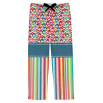 Retro Scales & Stripes Mens Pajama Pants - XS