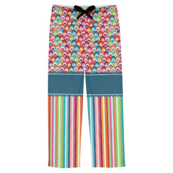 Retro Scales & Stripes Mens Pajama Pants (Personalized)