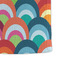 Retro Scales & Stripes Microfiber Dish Towel - DETAIL