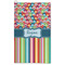 Retro Scales & Stripes Microfiber Golf Towel (Personalized)