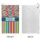 Retro Scales & Stripes Microfiber Golf Towels - Small - APPROVAL