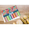 Retro Scales & Stripes Microfiber Kitchen Towel - LIFESTYLE