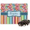 Retro Scales & Stripes Dog Blanket - Large (Personalized)