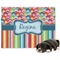 Retro Scales & Stripes Dog Blanket (Personalized)
