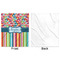 Retro Scales & Stripes Minky Blanket - 50"x60" - Single Sided - Front & Back