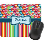 Retro Scales & Stripes Rectangular Mouse Pad (Personalized)