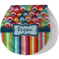 Retro Scales & Stripes Burp Pad - Velour w/ Name or Text