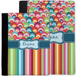 Retro Scales & Stripes Notebook Padfolio w/ Name or Text