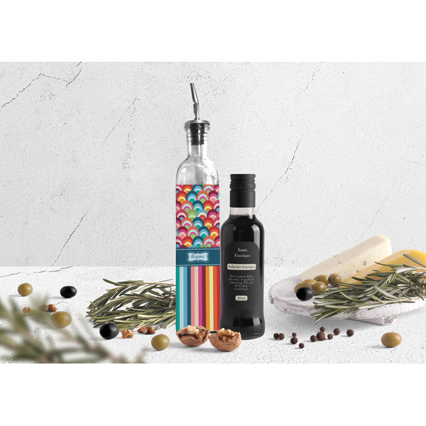 Retro Scales & Stripes Oil Dispenser Bottle - Lifestyle Photo