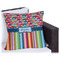 Retro Scales & Stripes Outdoor Pillow