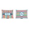 Retro Scales & Stripes  Outdoor Rectangular Throw Pillow (Front and Back)
