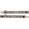 Retro Scales & Stripes Pacifier Clip - Front and Back