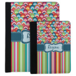 Retro Scales & Stripes Padfolio Clipboard (Personalized)