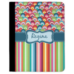Retro Scales & Stripes Padfolio Clipboard (Personalized)
