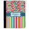 Retro Scales & Stripes Padfolio Clipboards - Large - FRONT