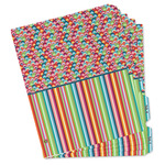 Retro Scales & Stripes Binder Tab Divider - Set of 5 (Personalized)