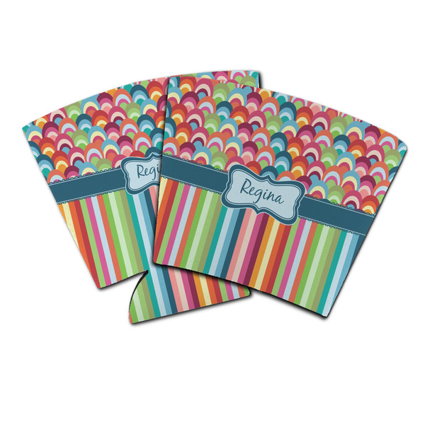 Custom Retro Scales & Stripes Party Cup Sleeve (Personalized)