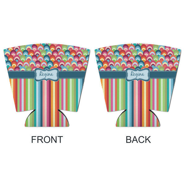 Retro Scales & Stripes Party Cup Sleeves - with bottom - APPROVAL