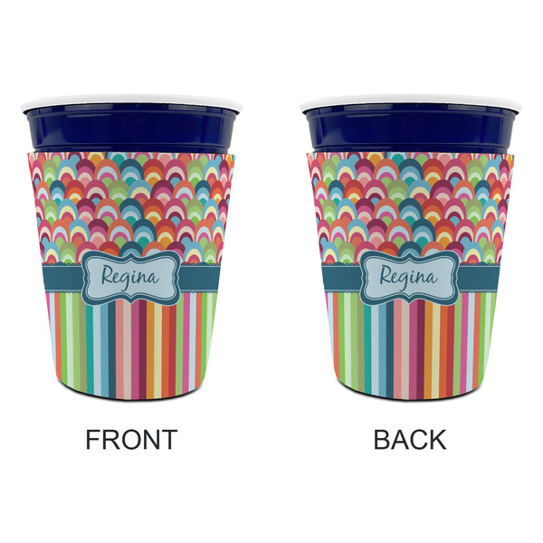 Retro Scales & Stripes Party Cup Sleeves - without bottom - Approval