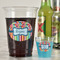 Retro Scales & Stripes Party Cups - 16oz - In Context